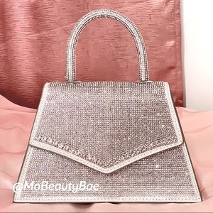 Silver Crystal Rhinestone Purse